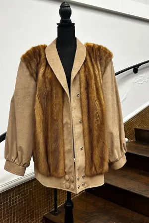 Vintage Ultra Suede/Mink Jacket