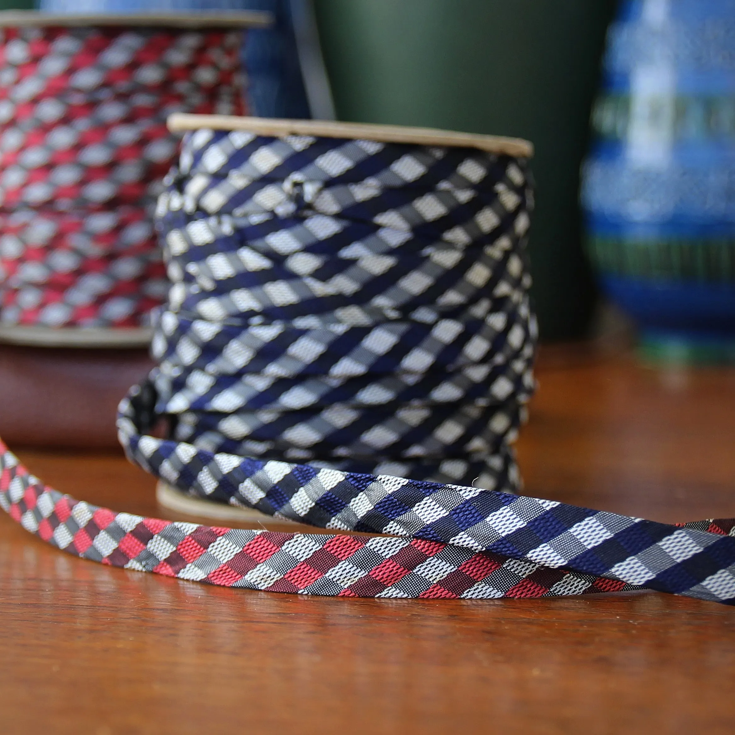 Vintage Woven Gingham Trim