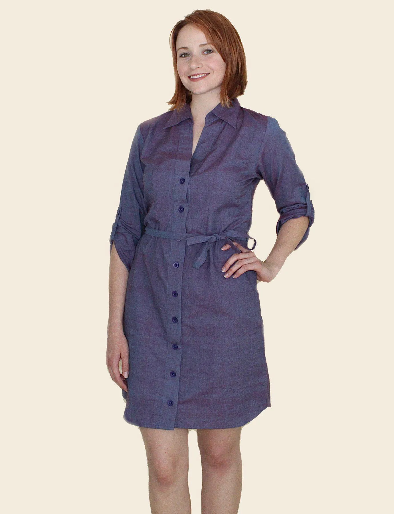 Viola Button Dress