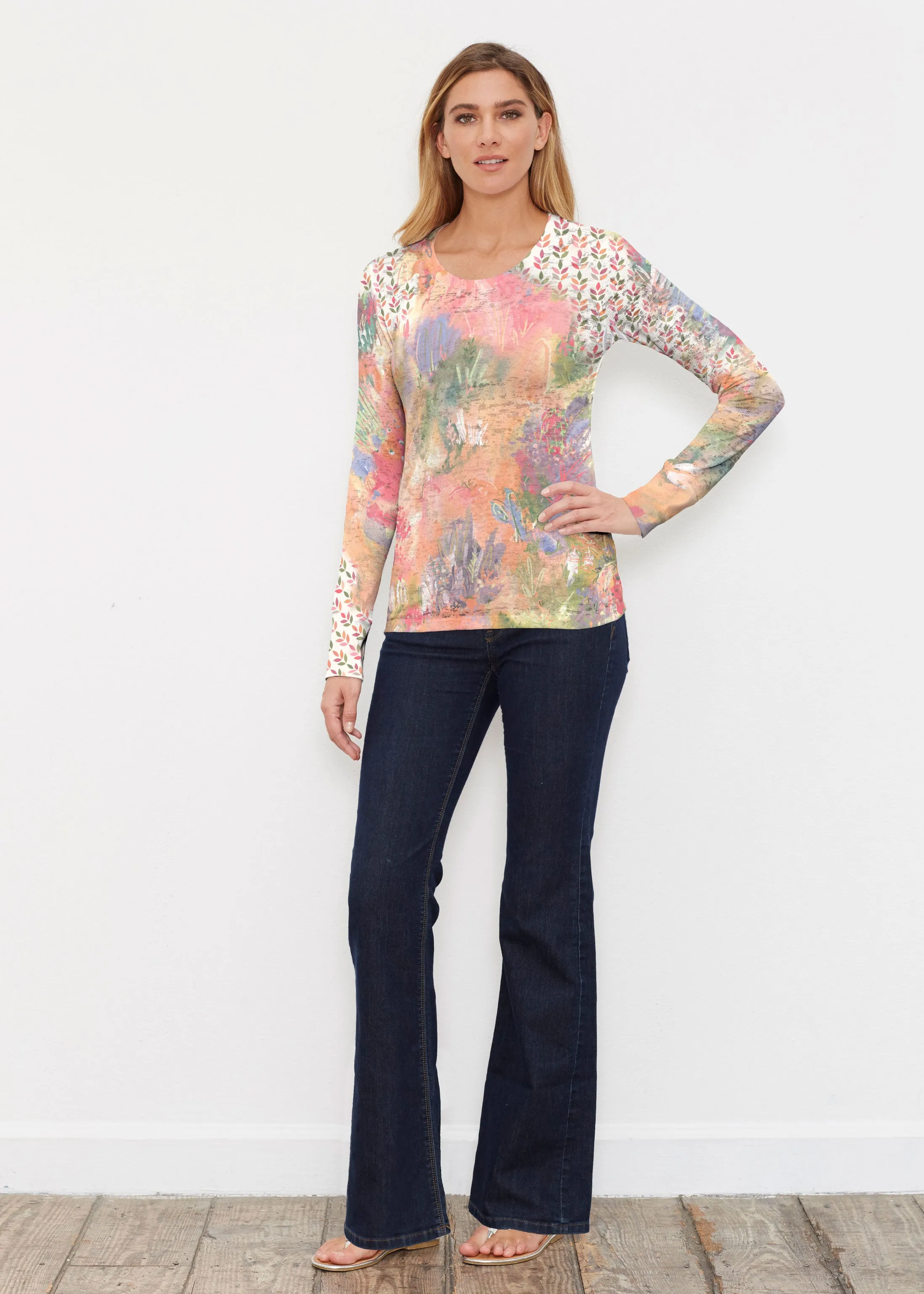 Warm Desert Vibes (17248) ~ Thermal Long Sleeve Crew Shirt