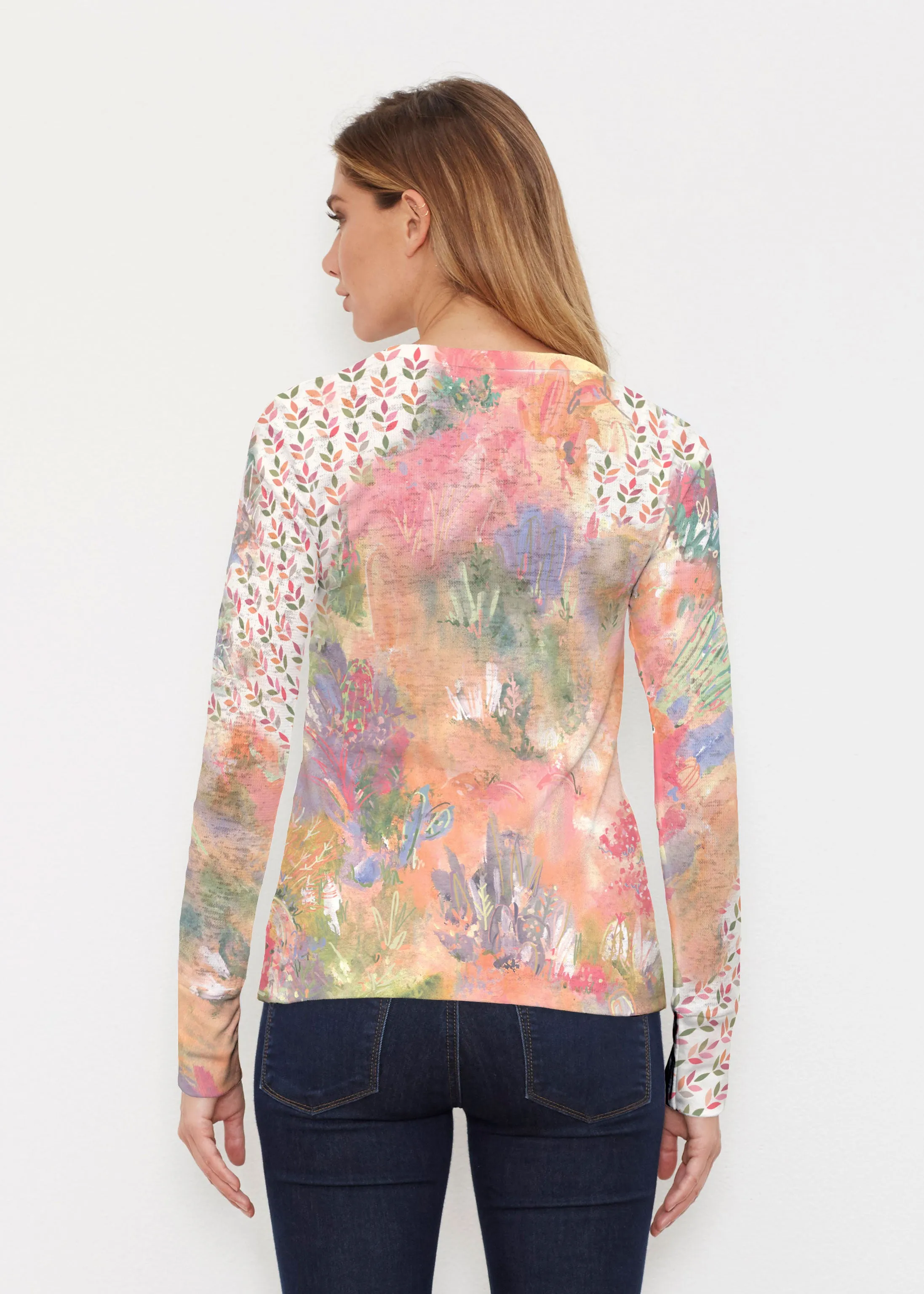 Warm Desert Vibes (17248) ~ Thermal Long Sleeve Crew Shirt