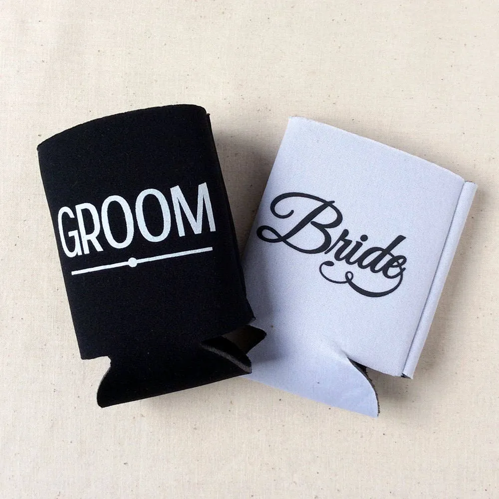 Wedding Can Cooler #140R - Cheers to The Mr and Mrs