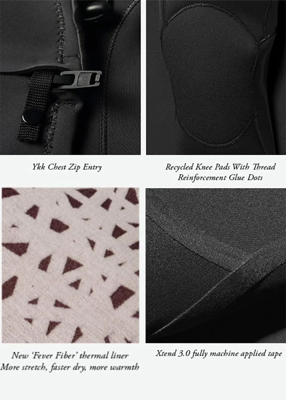 Wetsuit Vissla Seven Seas 4/3 C/Z Hooded