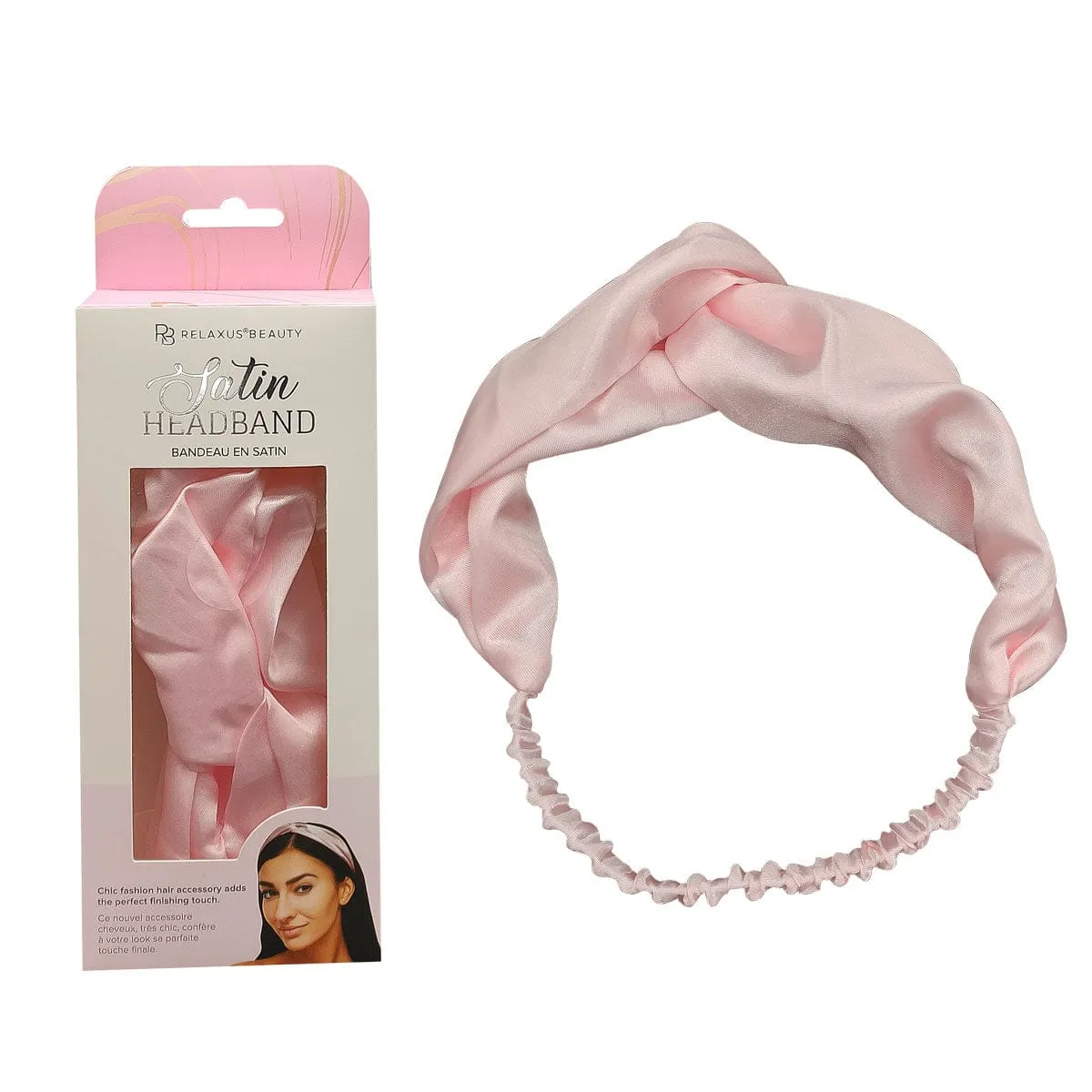 Wholesale Satin Headband  - Displayer of 12