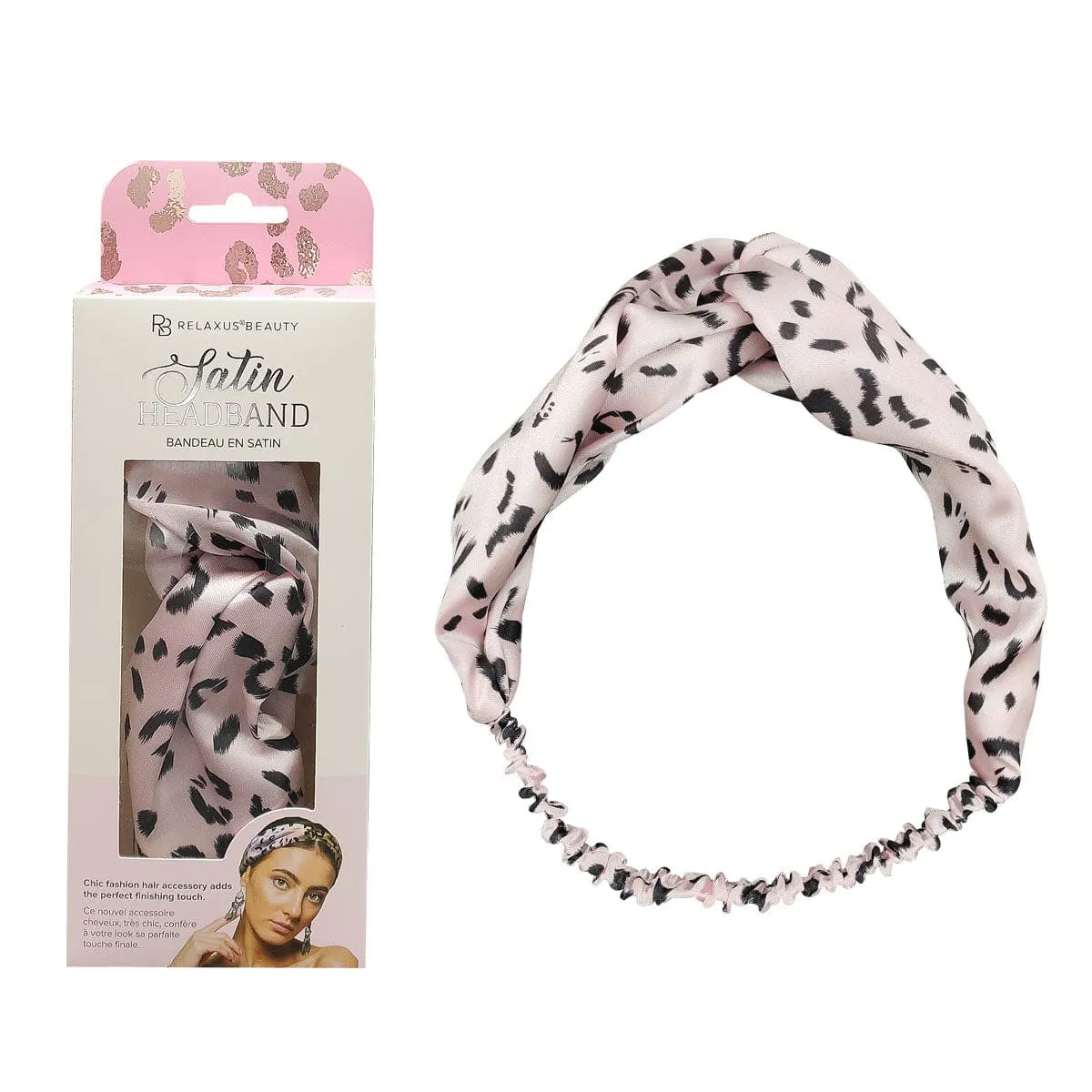 Wholesale Satin Headband  - Displayer of 12