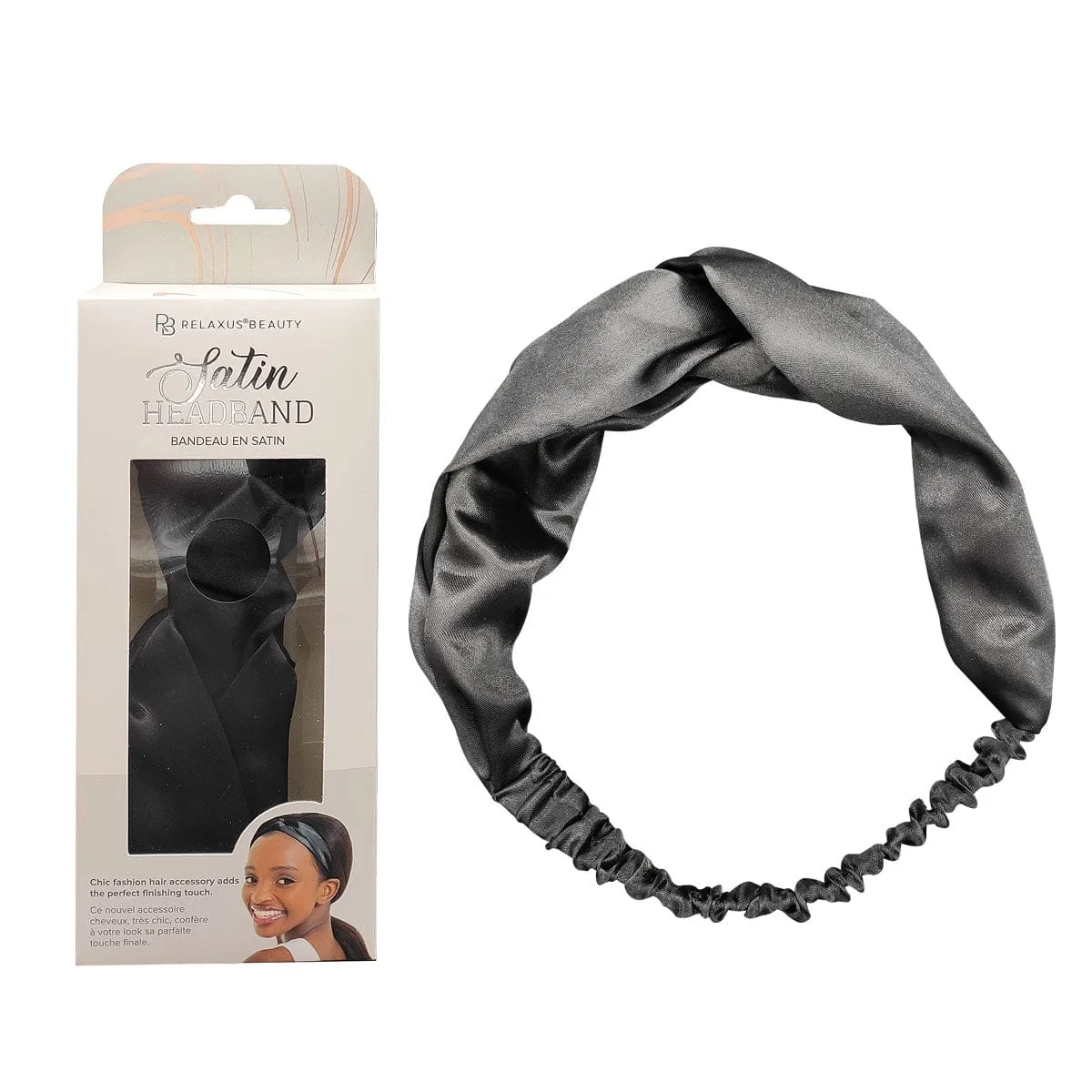 Wholesale Satin Headband  - Displayer of 12