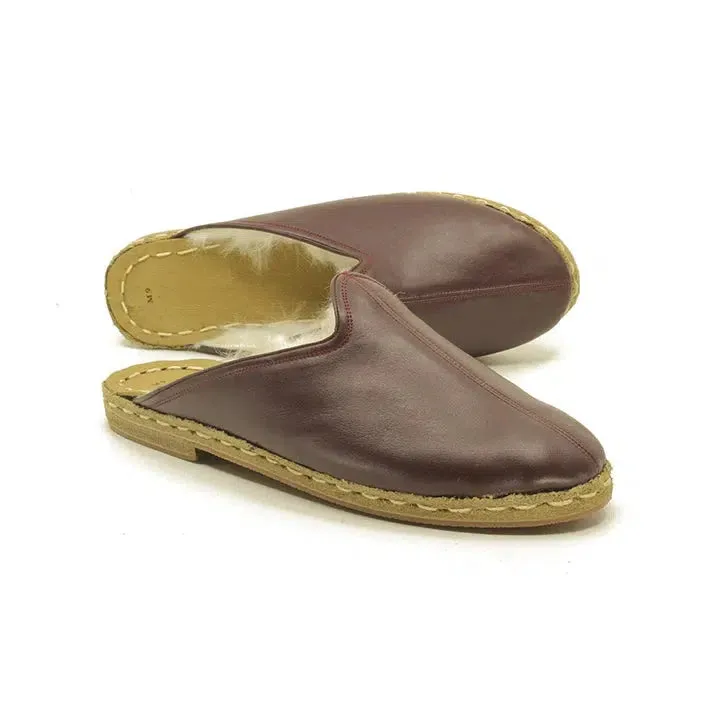 Winter Sheepskin Slippers Bitter Brown Women's