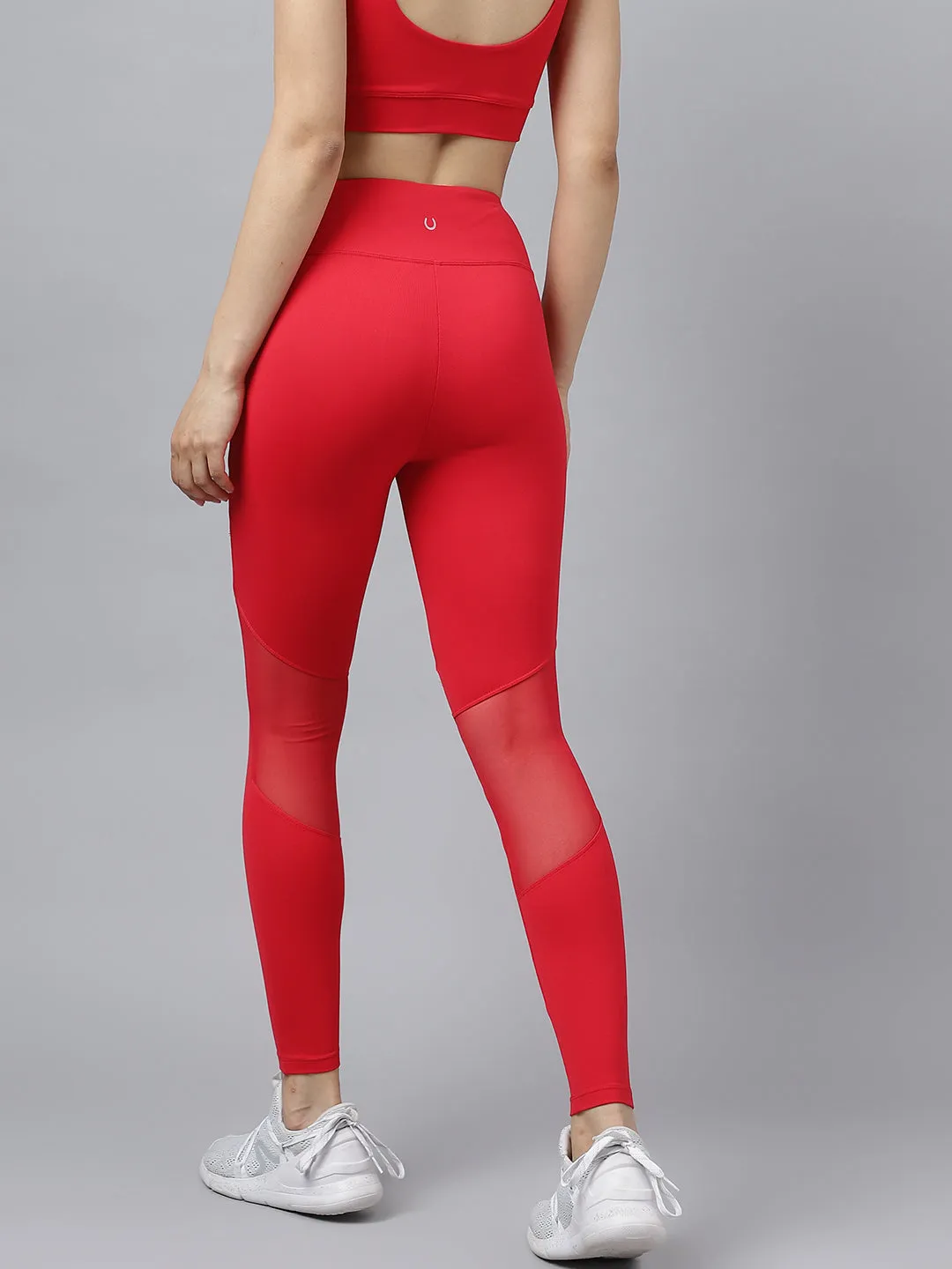 Women's mesh panel training tights