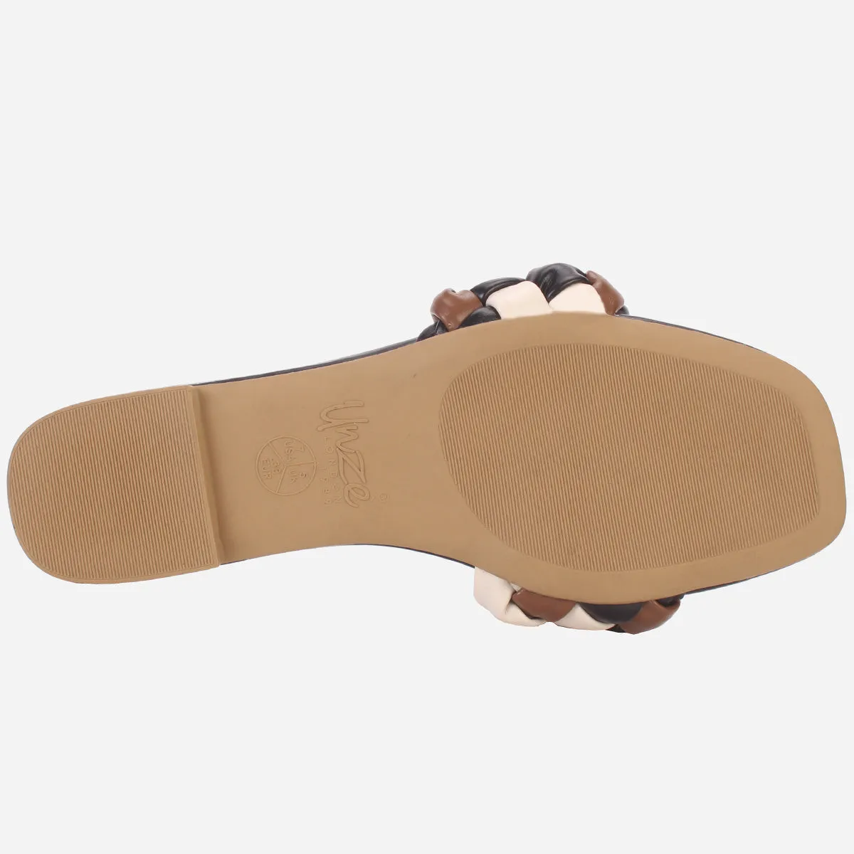 Womens "AMUNET" Braided Open Toe Summer Slippers