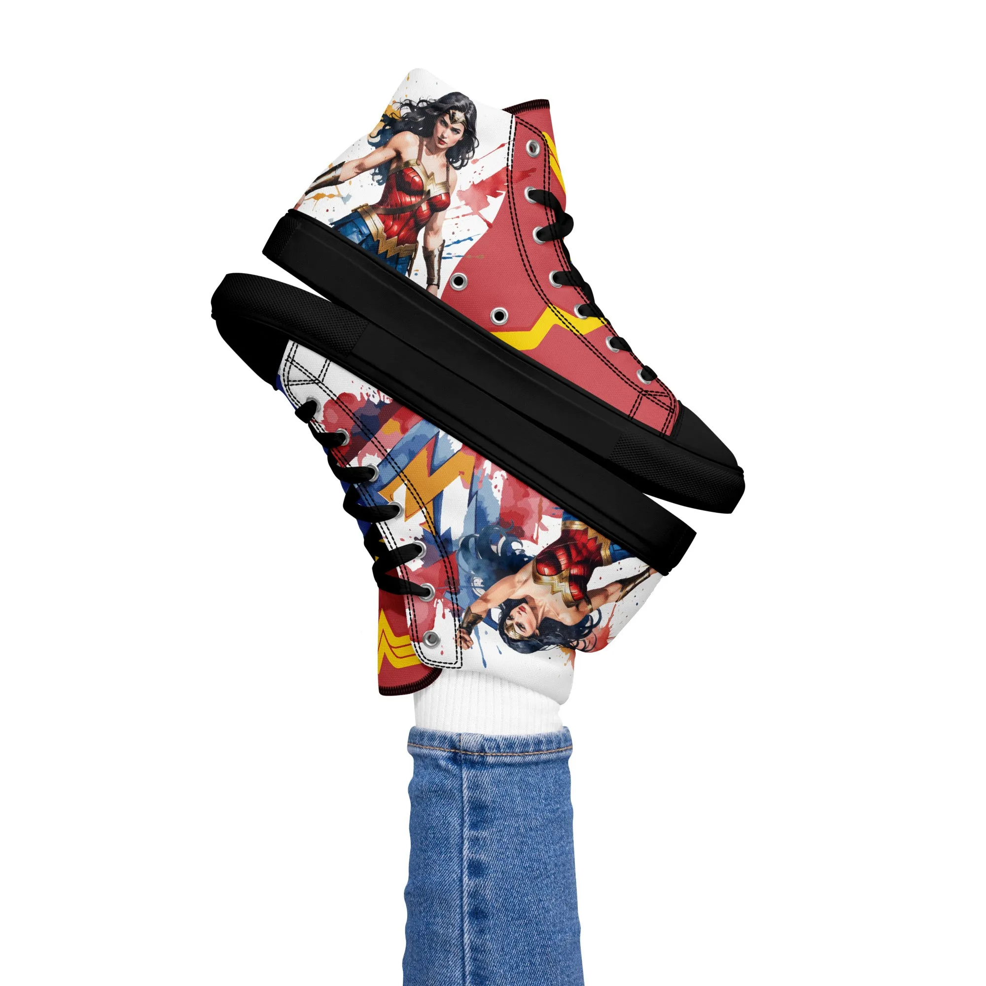 Wonder Woman Women's High Top Custom Sneakers