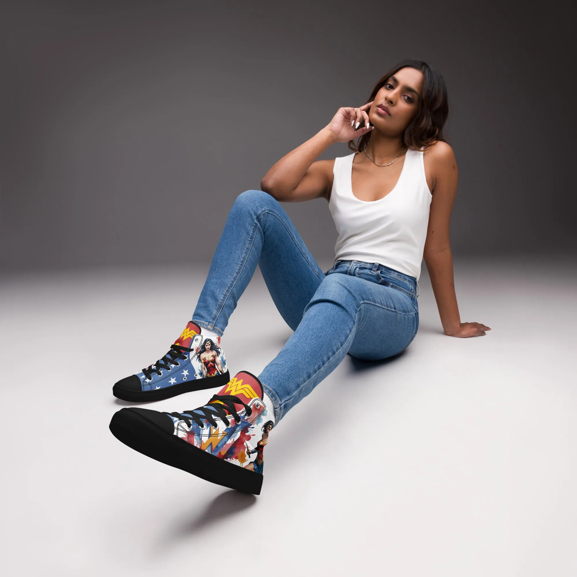 Wonder Woman Women's High Top Custom Sneakers