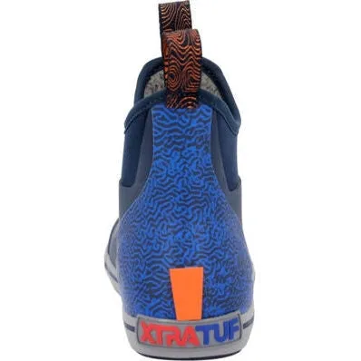 Xtratuf Men's Trolling Pack 6" Waterproof Slip Resistant Ankle Deck Boot -Blue- XMAB2TP
