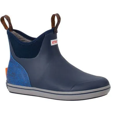 Xtratuf Men's Trolling Pack 6" Waterproof Slip Resistant Ankle Deck Boot -Blue- XMAB2TP